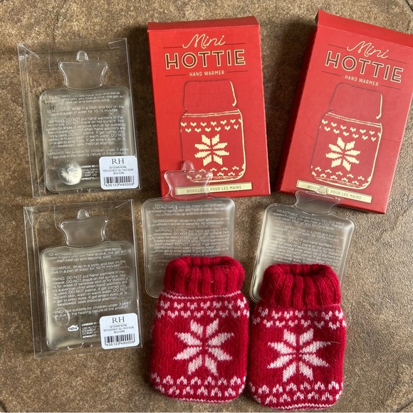 NEW IN BOX Unisex - (2) Restoration Hardware Mini Hand Warmers (2) Refills - Picture 10 of 12